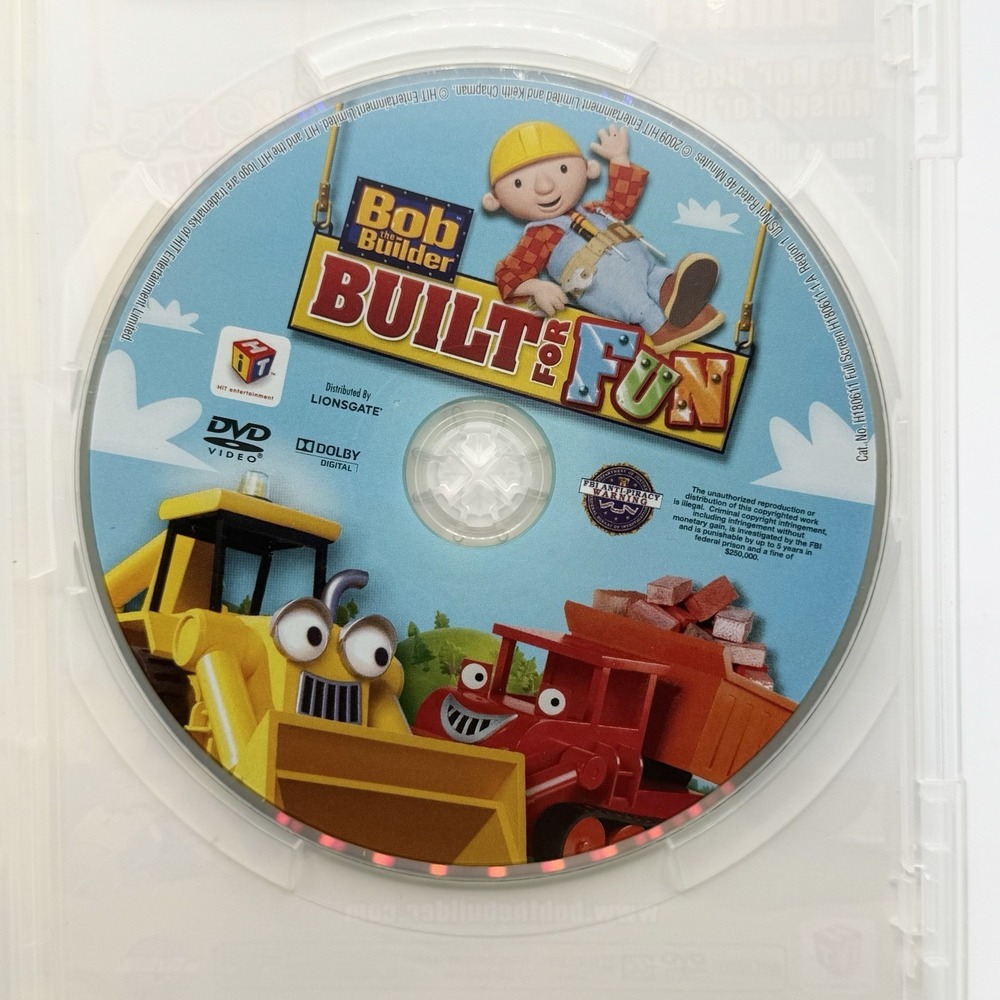 Bob The Builder Built For Fun DVD Children's Animated TV Series Disc - Picture 2 of 2